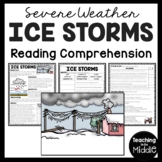 Ice Storms Informational Reading Comprehension Worksheet S