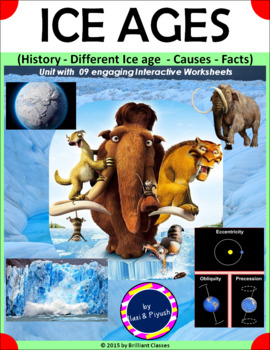 Preview of Ice Ages: History - Different Ice ages  - Causes - Facts (Unit With Worksheets)