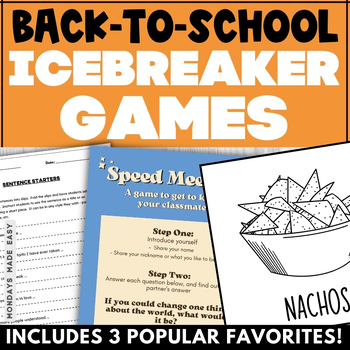 Preview of Ice breaker Games - Back to School Icebreaker Bundle for Middle and High School