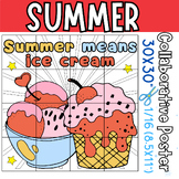 Ice cream Summer  bulletin board | Ice cream Activities Co