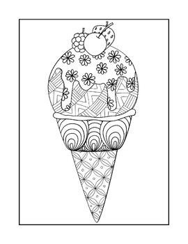 Ice cream coloring pages by MoBe | TPT