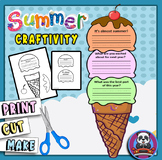 Ice cream cone craft- End of the year Ice cream craft- sum