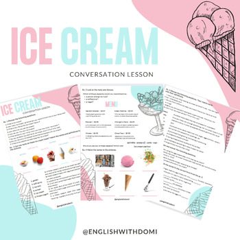 Preview of Ice cream - conversation lesson