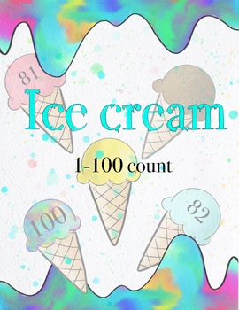 Preview of Ice cream count 1-100