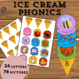 Ice cream phonics - A matching phonics sounds activity for