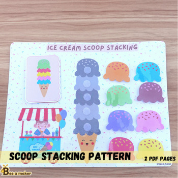 Preview of Ice cream scoop stacking pattern