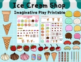Ice cream shop, Imaginative play Printable, Dramatic play 