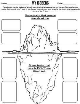 Iceberg SEL Worksheet by MrsElkourisClassroom TPT