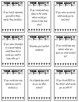 icebreaker question cards teambuilding activity by heinarts tpt