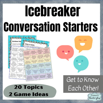 Icebreaker Topics and Questions for Back to School by Diane's Teacher Shop