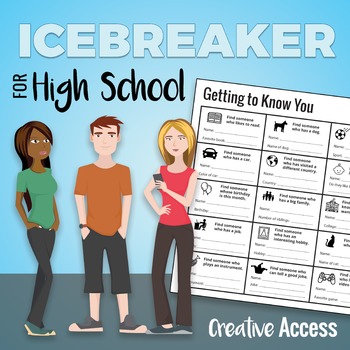 Preview of Icebreaker for High School Students: Getting to Know You Bingo Game!