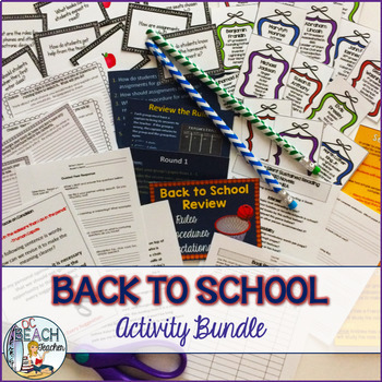 Preview of Icebreakers, Bell Ringers, Activities, and Games Bundle for Classroom Community 