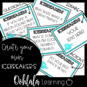 Icebreakers: Getting to Know You by Oohlala Learning | TpT