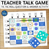 Icebreakers for Teachers Roll and Cover Conversation Game