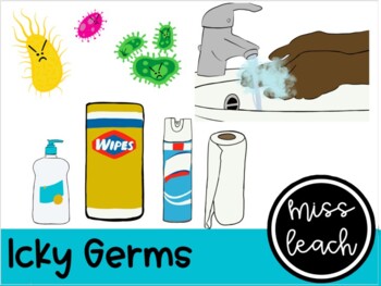Preview of Icky Germs Clip Art and Digital Paper