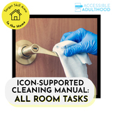 Life Skills Cards - Icon-Supported Cleaning: MISCELLANEOUS