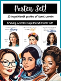 Iconic Women Poster Set: Women's History Month Decor; Insp