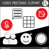 Icons for Video Meeting Platforms - Clipart
