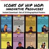 Icons of Hip Hop: Innovative Producers- Printable Music Posters