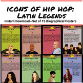 Icons of Hip Hop: Latin Legends- Printable Music Posters