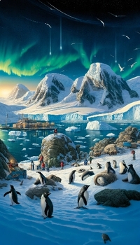 Preview of Icy Frontier: Antarctic Peninsula Poster