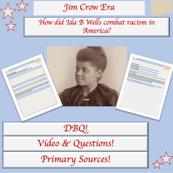 Preview of Ida B Wells | Lesson Plan | DBQ | Jim Crow Era