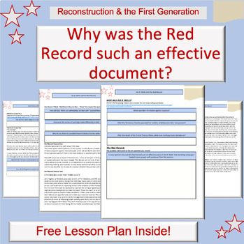 Preview of Ida B. Wells and The Red Record DBQ | Lesson Plan