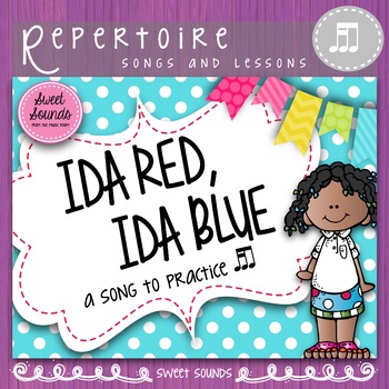 Preview of Ida Red Rhythm and Melody Practice Activities and Flashcards