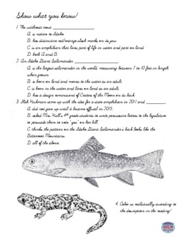 Idaho History Reading Passages: 7. Idaho's State Fish & Amphibian