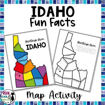 Preview of Idaho Map Activity | Fun State Facts