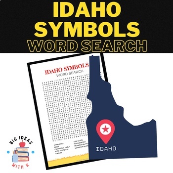 Idaho Symbols Word Search by Big Ideas from K TPT