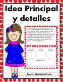 Idea principal - Main Idea and details Task Cards - Spanis