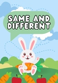 Identification Same and Different Activity Book (Printable Book)