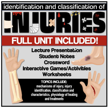 Preview of Identification and Classification of INJURIES- FULL UNIT