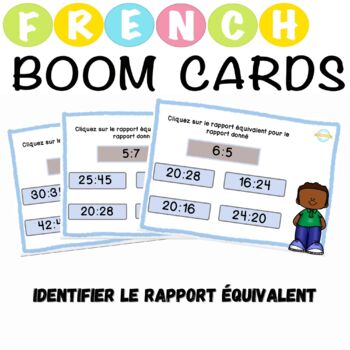Preview of Identifier le rapport équivalent French Boom Cards™