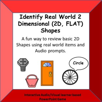 Preview of Identify 2D REAL WORLD SHAPES by Name, Corner, and Vertices in PPT