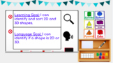 Identify 2D and 3D Shapes