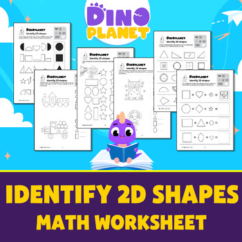 Preview of Identify 2D shapes| Kindergarten Math Recognise and name 2D shapes