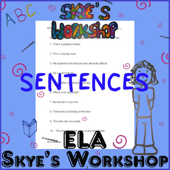Preview of Identify Adjectives in a Sentence Practice Worksheet Homework Quiz ELA IXL