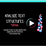 Identify & Analyze Text Structures: 5 Texts & Qs about Tik