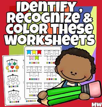 Preview of Identify And Recognize & Color These Worksheets.