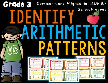 Preview of Identify Arithmetic Patterns 3rd Grade 3.OA.D.9