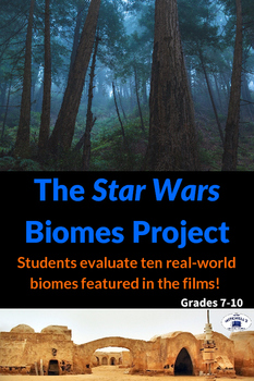 Preview of Identify Biomes with Star Wars Movies Project - Geography & Earth Science