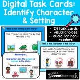 Identify Character and Setting Digital Task Cards {BOOM Ca