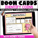 Identify Coins & Values: Money Poems – Boom Cards