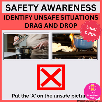 Preview of Identify Dangers - Safe vs Unsafe Pictures - Adult Speech Therapy - Scenarios
