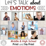 Identify Feelings Emotions Social Emotional Middle High School