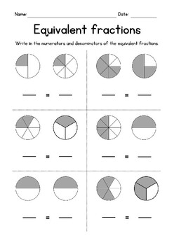 Preview of Identify Equivalent Fractions FREEBIE