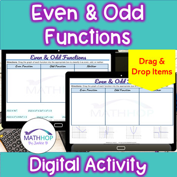 Preview of Identify Even & Odd Functions PreCalculus Digital Activity