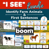 Identify Farm Animals & 'I SEE' Sentence Building-Adapted 